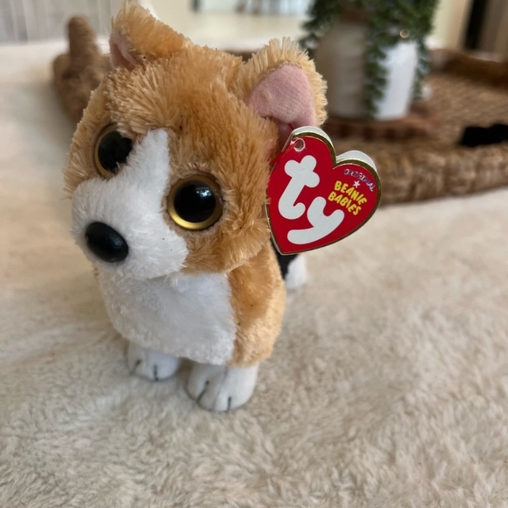 Ty Beanie Baby OTIS THE WELSH CORGI DOG 6" Stuffed Plush New